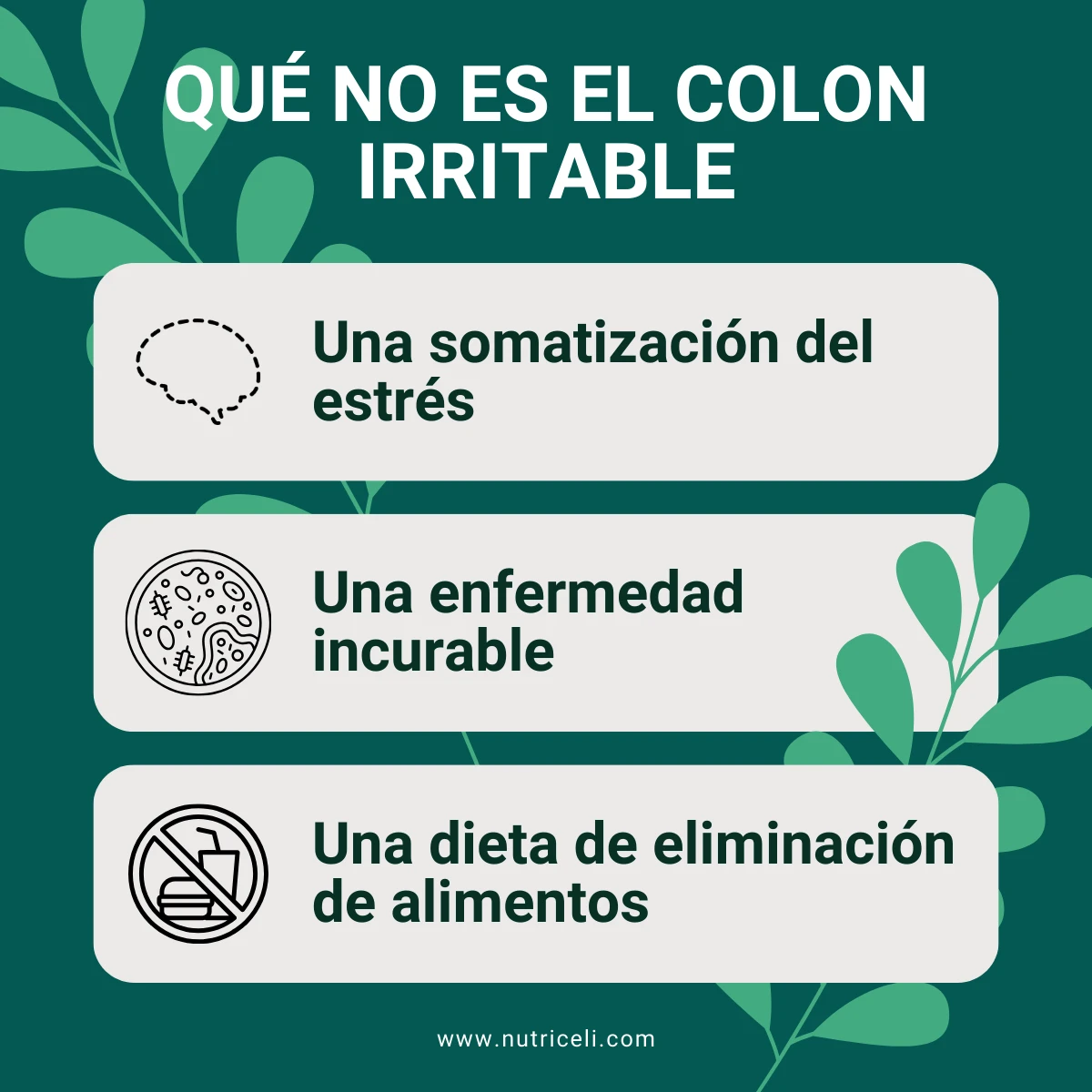 Qué no es el colon irritable